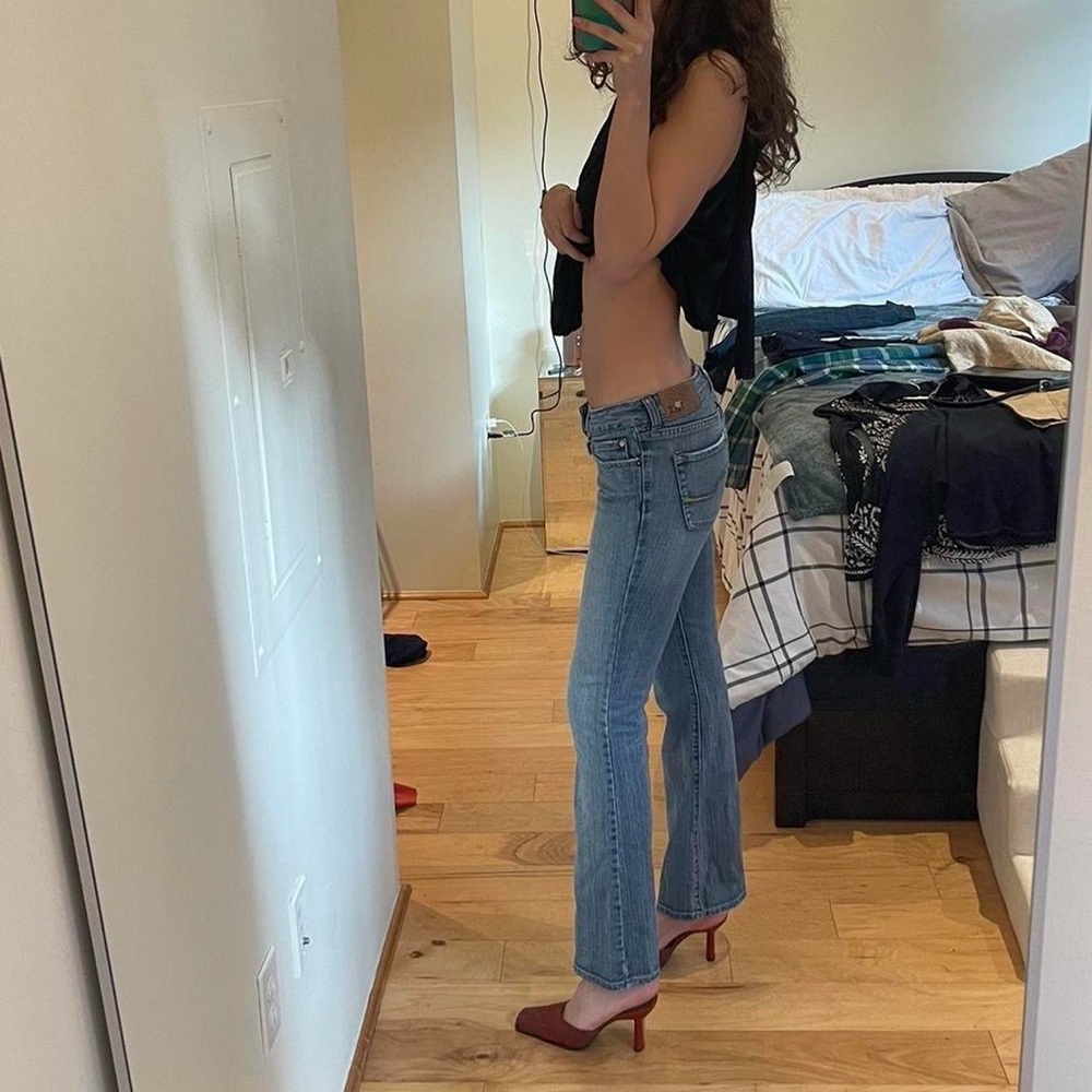 TILT Light Blue Flare Jeans - Picture 2 of 4